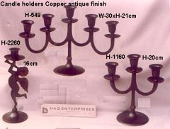 Candlestand Copper Antique finish-1